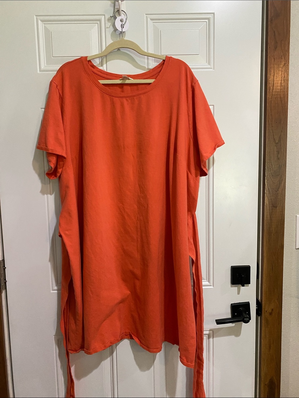 Terra & Sky Orange Short Sleeve Mini Dress